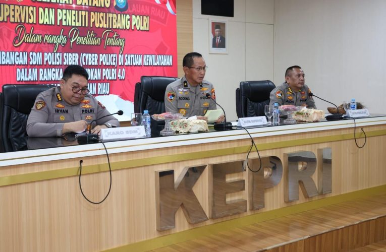 Puslitbang Polda Kepri Lakukan Penelitian Strategi Polisi Siber Polri 4.0