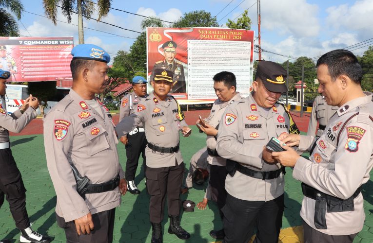 Propam Polresta Tanjungpinang Lakukan Gaktiblin dan Pengecekan Urine Terhadap Personil Polresta Tanjungpinang
