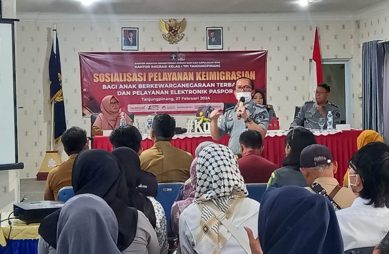 Imigrasi Tanjungpinang Sosialisasi Hak ABG dan Pelayanan Paspor Elektronik