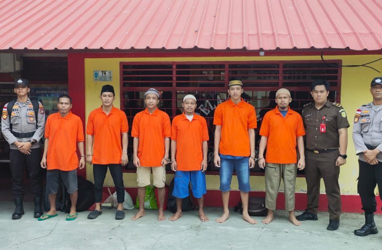 6 Tahanan di Pindahkan Cabjari  Terempa ke Rutan Kelas IA Tanjungpinang