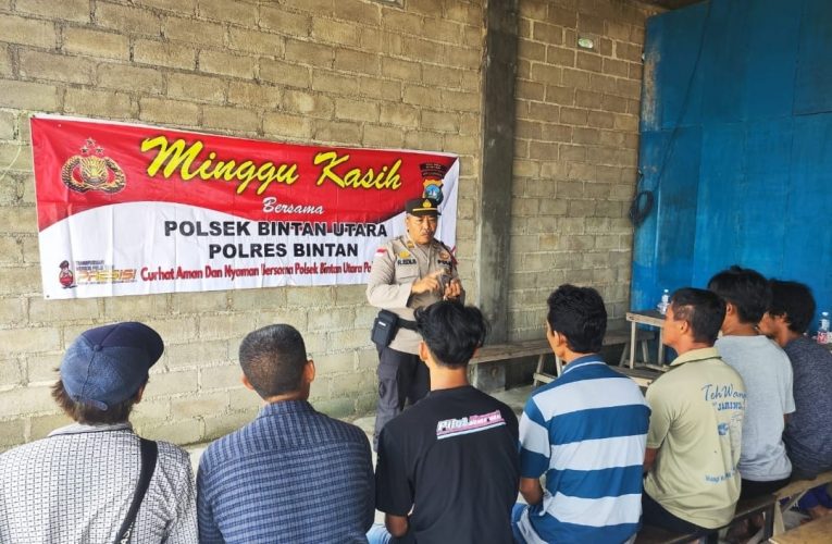 Ini Pesan Kamtibmas Polsek Bintan Utara Dalam Kegiatan Minggu Kasih