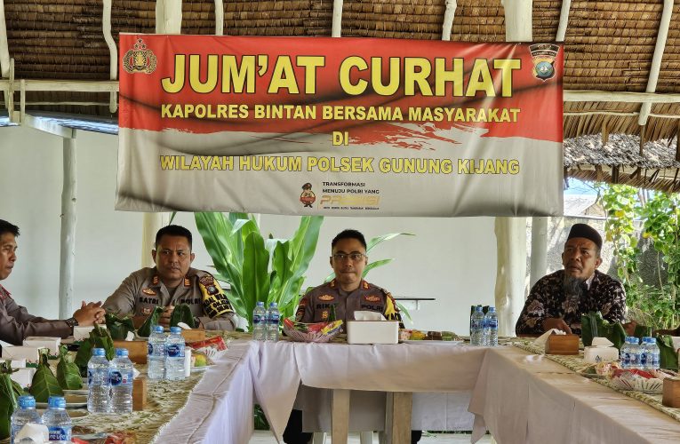 Jumat Curhat di Gunung Kijang, Masyarakat Pertanyakan Prosedur Menjadi Polisi, Ini Jawab Kapolres Bintan