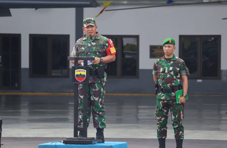 Jelang Kunker Wapres RI, Brigjen TNI Jimmy Watuseke Pimpin Apel Pam VVIP