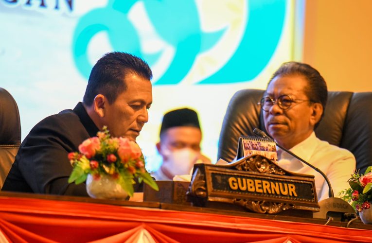 Gubernur Ansar Sampaikan Respon Pemerintah Terhadap Ranperda FP4GNPN pada Paripurna DPRD Kepri