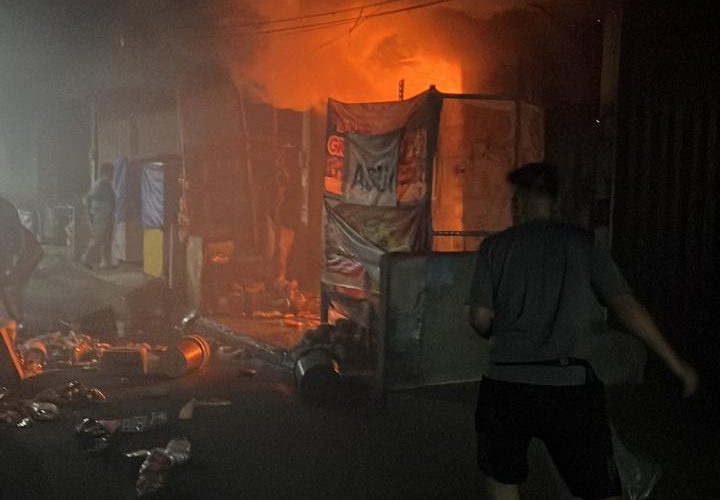 Kebakaran Ruko di Pasar KUD Tanjungpinang Diduga Karena Konsleting Listrik