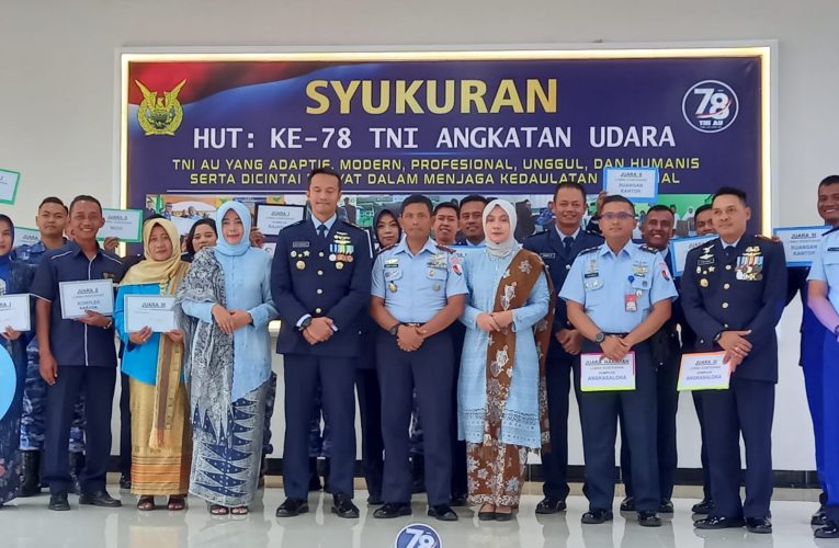 Syukuran Meriah di Lanud RHF Tanjungpinang untuk Peringatan HUT TNI AU Ke-78