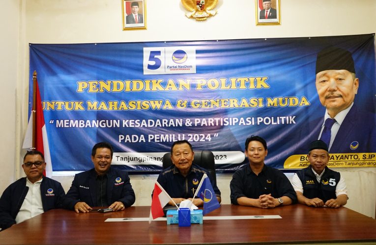 DPD NasDem Tanjungpinang Dukung Kader Terbaik Maju Pada Pilkada 2024