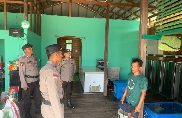 Sambang Harkamtibmas Polres Anambas, Ajak Kepada Pelaku Usaha Penampung Ikan Lindungi Terumbu Karang