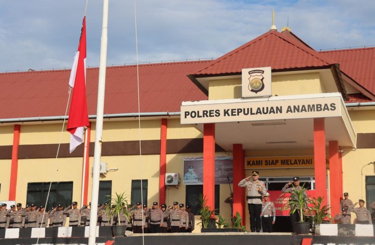 Polres Kepulauan Anambas Gelar Upacara Hari Kebangkitan Nasional, Sampaikan Amanat Kemenkominfo RI