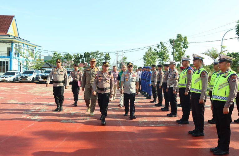 Apel Gelar Pasukan Pengamanan Bintan Triathlon 2024, Cek Akhir Kesiapan Personel Pengamanan