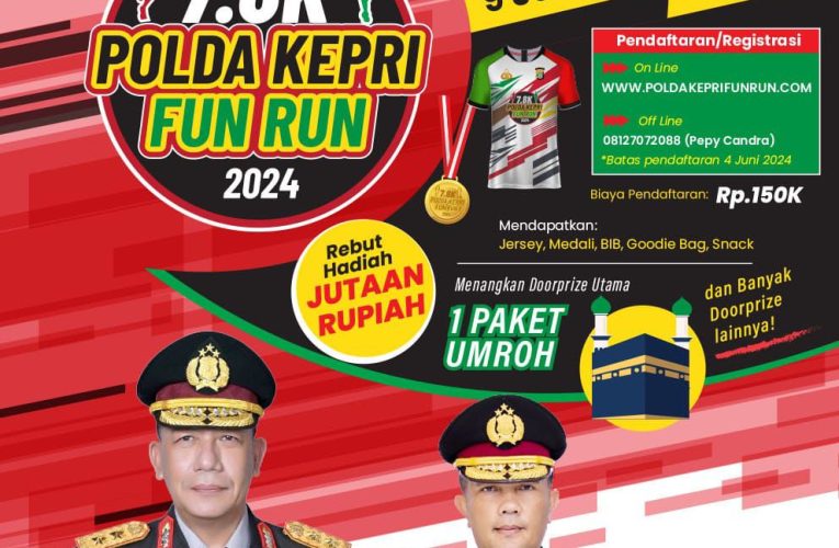 Menangkan Undian Umroh di Polda Kepri Fun Run 2024