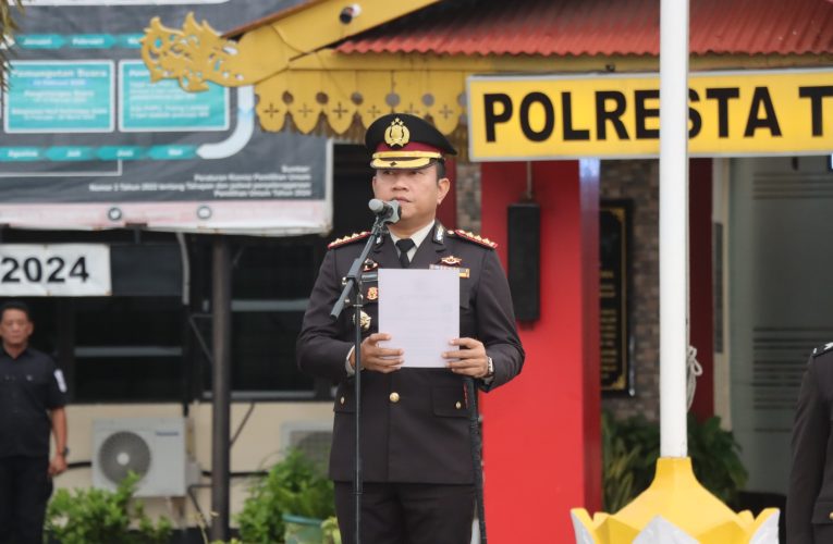Kapolresta Tanjungpinang Mengajak Gotong Royong dalam Upacara Hari Lahir Pancasila