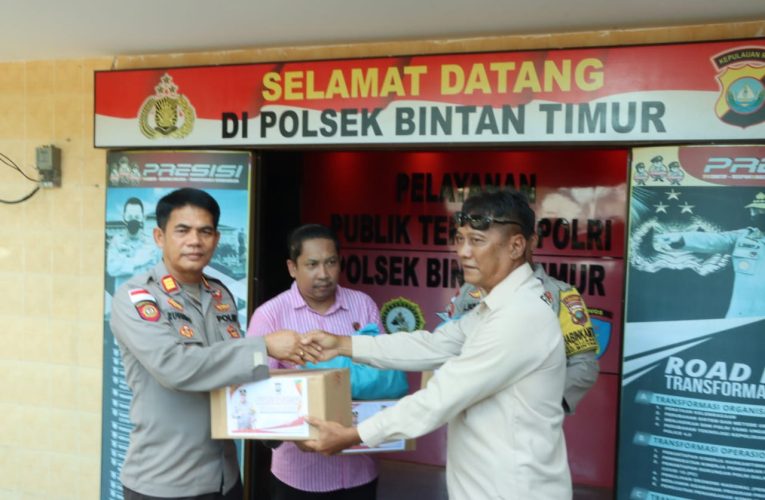 Polsek Bintan Timur Berikan Apresiasi Kepada Masyarakat yang Dukung Tugas Polri