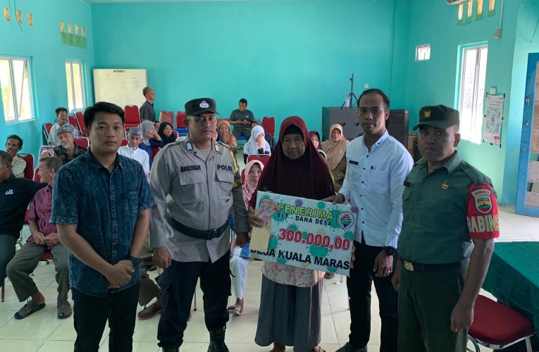 Sinergitas TNI-POLRI Laksanakan Monitoring Pembagian BLT Dana Desa Tunai
