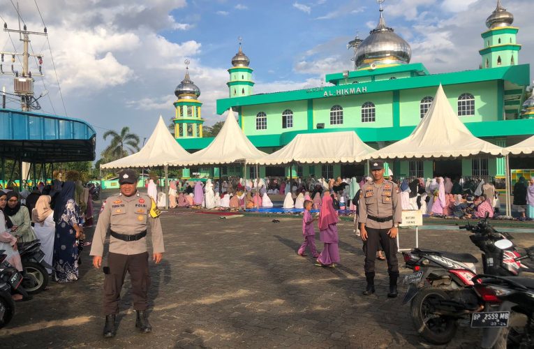 Pengamanan Sholat Idul Adha 1445H/2024M di Seluruh Wilayah Bintan