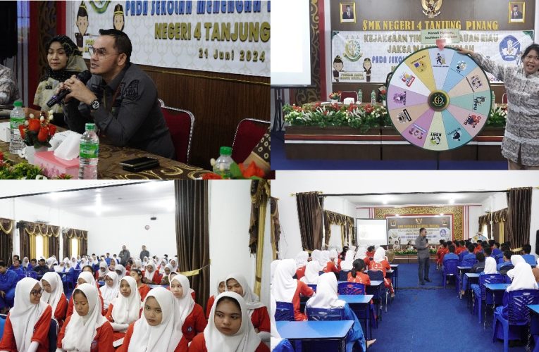 Tim JMS Kejati Kepri Disambut Antusias oleh Siswa/i SMK Negeri 4 dan SMA Negeri 4 Tanjungpinang