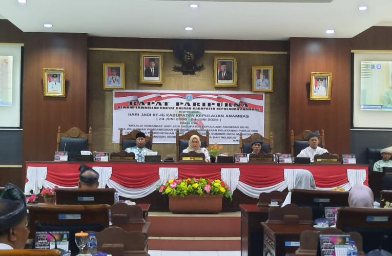 DPRD Kabupaten Kepulauan Anambas Gelar Rapat Paripurna Peringatan HUT ke-16