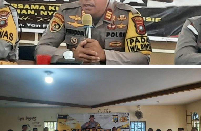 Silaturahmi Kapolsek Bintan Timur: Sinergitas dan Kolaborasi untuk Meningkatkan Keamanan dan Ketertiban