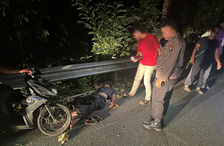 Kecelakaan Tunggal di Depan Klinik Dokter Desnawita, Pengemudi Diduga Mabuk