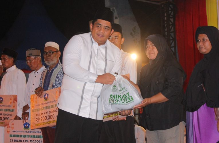Baznas Bintan Salurkan 100 Paket Sembako dan Santunan Anak Yatim dalam Peringatan Tahun Baru Islam 1446 H