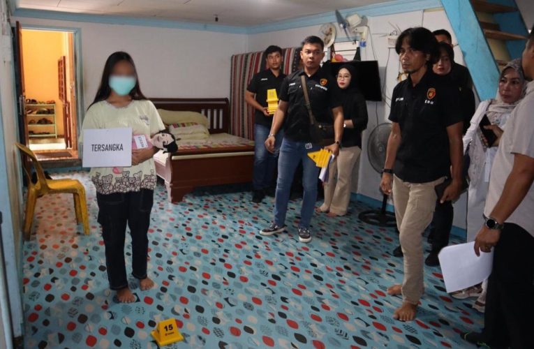 Satreskrim Polres Kepulauan Anambas Gelar Rekonstruksi Kasus Pembuangan Bayi oleh Remaja