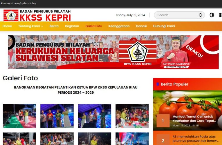KKSS Kepri Luncurkan Website Resmi untuk Tingkatkan Akses Informasi