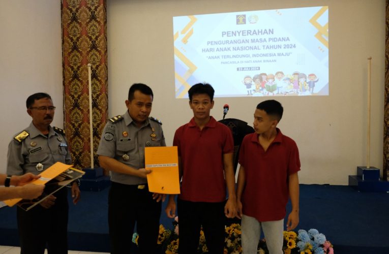 Dua Anak Binaan Rutan Tanjungpinang Terima Remisi Hari Anak Nasional 2024