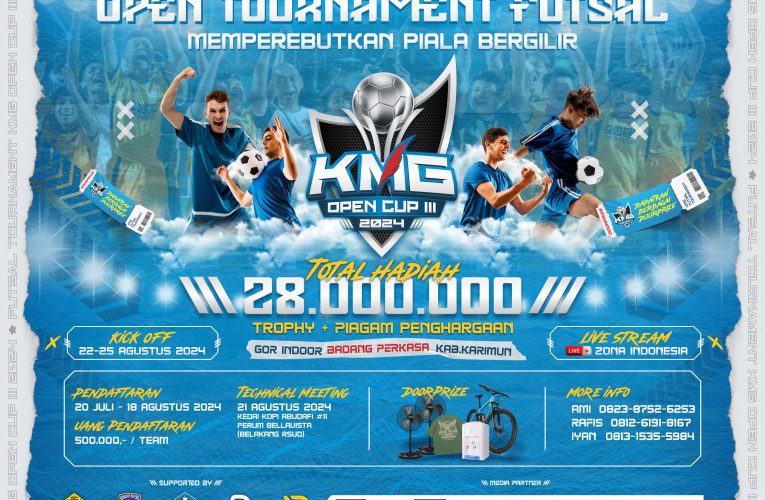 Open Tournament Futsal KMG Cup III Diserbu Pendaftar, Kuota Hanya 54 Tim!