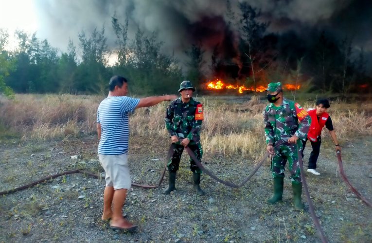 Kebakaran di Bukit Panglong Eks Tambang Batu Granit Hebohkan Warga