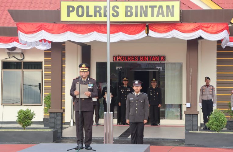 Polres Bintan Gelar Upacara Peringatan Hari Kemerdekaan RI ke-79