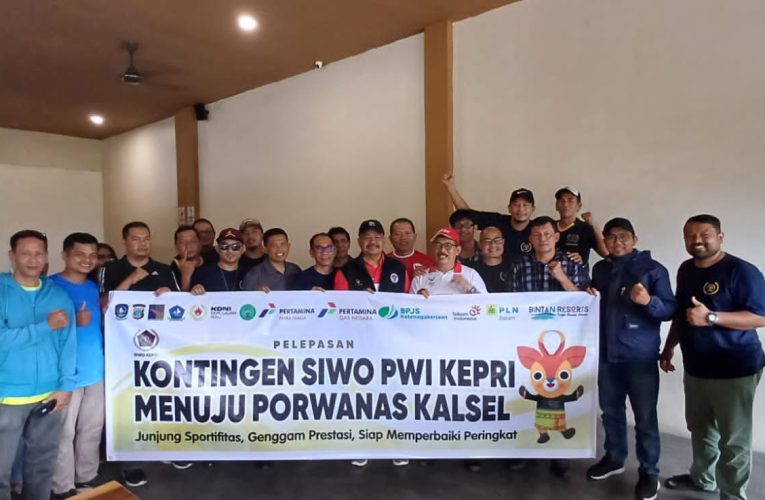 Gubernur Kepri Lepas Kontingen PWI Menuju Porwanas XIV di Kalsel
