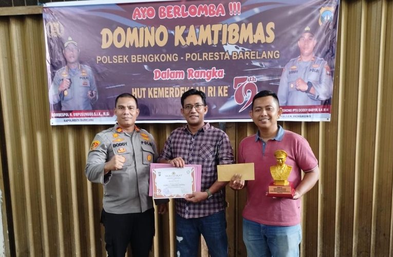 Semarak HUT ke-79 RI, Polsek Bengkong dan Pordi Batam Gelar Lomba Domino Kamtibmas Bertabur Hadiah