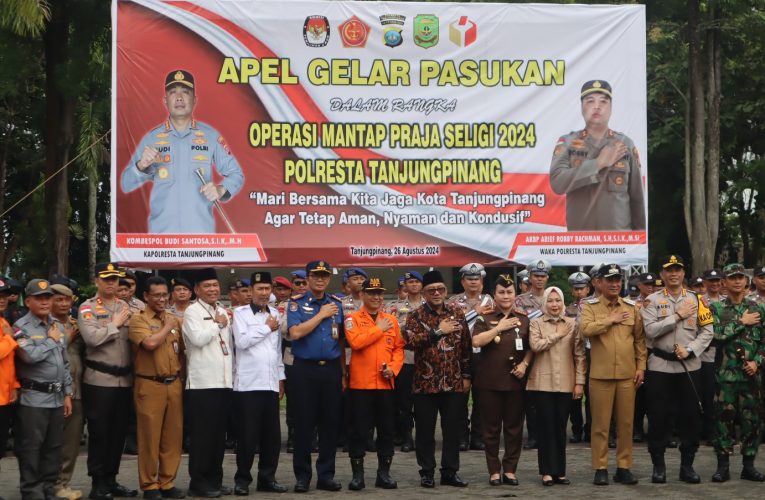 Dalam Rangka Pengamanan Pilkada Serentak, Polresta Tanjungpinang Gelar Operasi Mantap Praja Seligi 2024