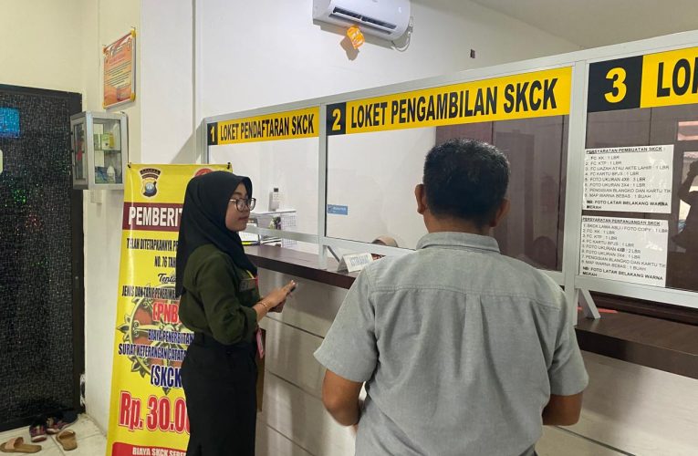Permohonan Pembuatan SKCK Meningkat Tajam Selama Pendaftaran CPNS 2024 di Polresta Tanjungpinang