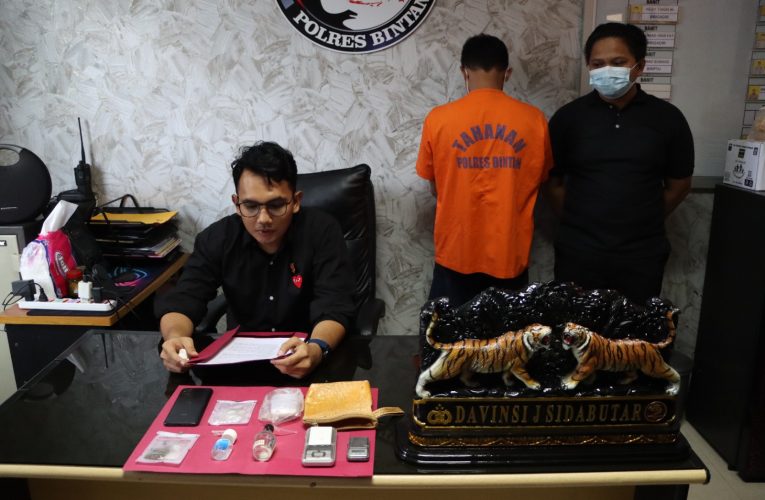 Residivis Narkoba Kembali Ditangkap Polres Bintan dengan Barang Bukti Sabu dan Ganja
