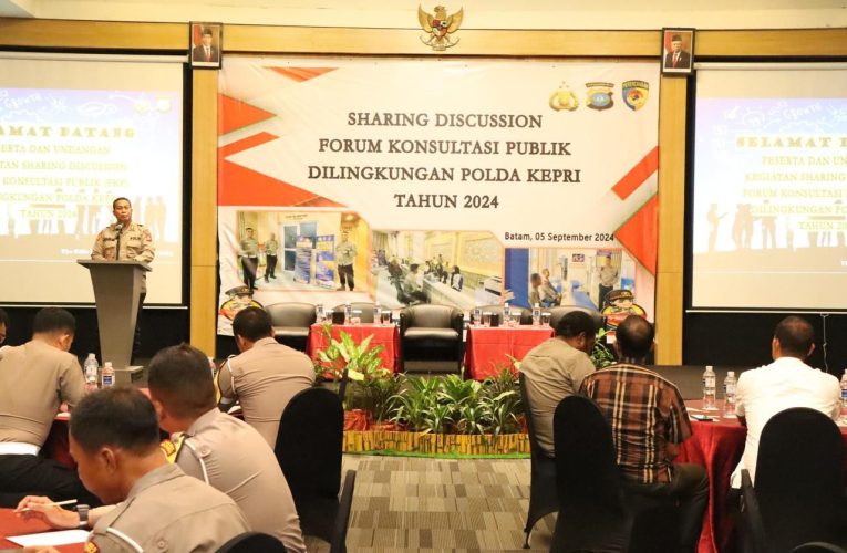 Forum Konsultasi Publik Tahun 2024: Polda Kepri Dorong Pelayanan Publik yang Cepat dan Profesional