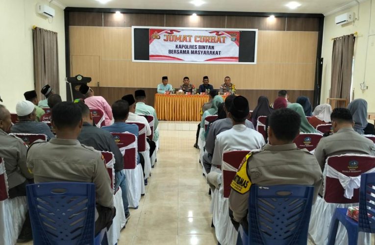 Tingkatkan Kepercayaan Masyarakat, Polsek Bintan Utara Terus Laksanakan Program Jumat Curhat