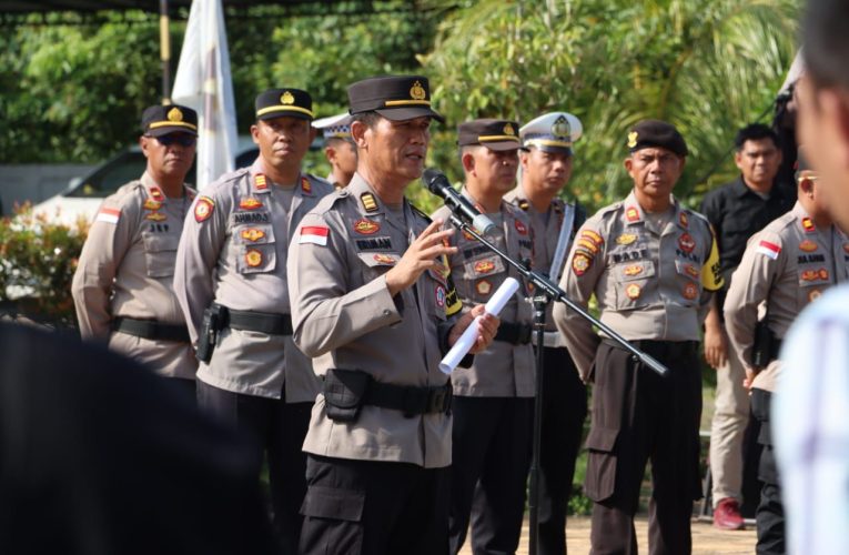 Memasuki Tahapan Penetapan Paslon, Polres Bintan Tingkatkan Pengamanan di Kantor KPUD Bintan