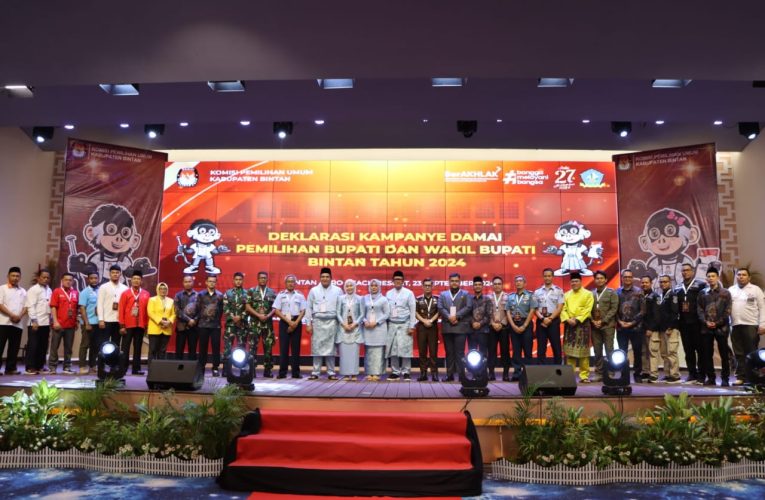 Polres Bintan Amankan Deklarasi Kampanye Damai Pilbup 2024