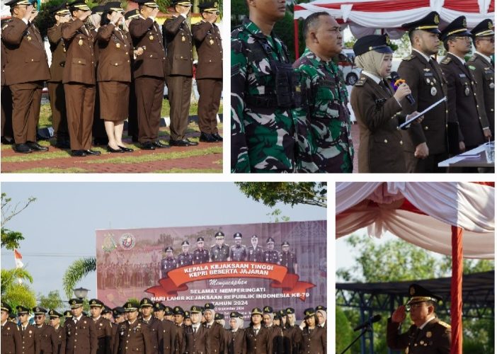 Kajati Kepri Pimpin Upacara Peringatan Hari Lahir Kejaksaan RI Ke-79 Tahun 2024