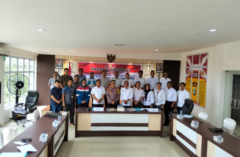 Polres Bintan Gelar Rapat Koordinasi Cegah Permasalahan Penyaluran BBM Biosolar Bersubsidi