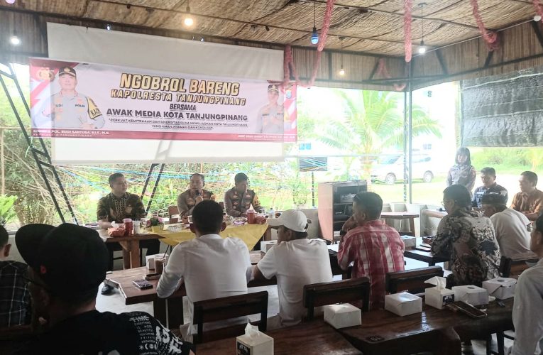 Polresta Tanjungpinang Gelar Ngobrol Bareng dengan Media untuk Sinergitas Keamanan Kota