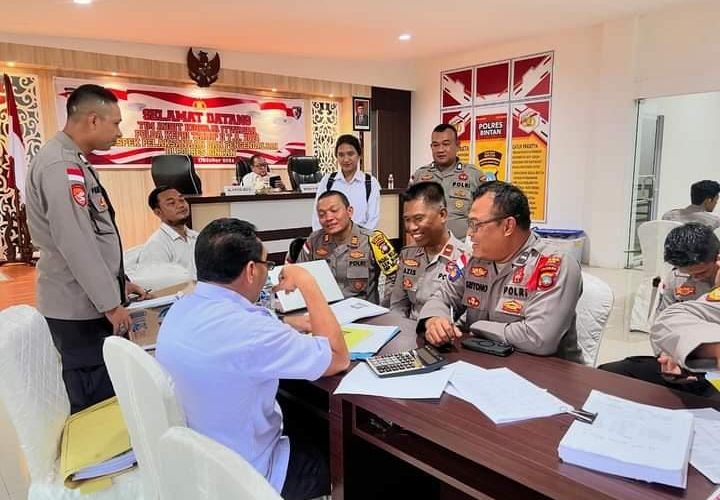 Polres Bintan Laksanakan Audit Kinerja Itwasda Polda Kepri Tahap II Tahun 2024