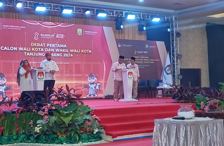 KPU Tanjungpinang Gelar Debat Kedua Calon Walikota dan Wakil Walikota, Kuota Pendukung Ditingkatkan