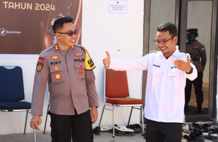 Kapolres Bintan Tinjau Kegiatan Sortir dan Lipat Surat Suara Jelang Pilkada