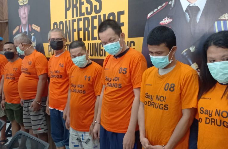 Delapan Tersangka Narkoba Dibekuk Polresta Tanjungpinang, Ribuan Butir Ekstasi dan Sabu Diamankan