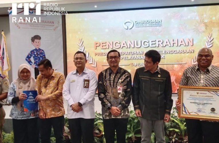 Natuna Raih Penghargaan Kepatuhan Ombudsman RI 2024 dengan Skor Tertinggi di Kepulauan Riau