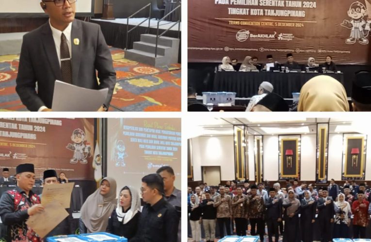 KPU Kota Tanjungpinang Tetapkan Hasil Pemilihan Suara dalam Pilkada Wali Kota