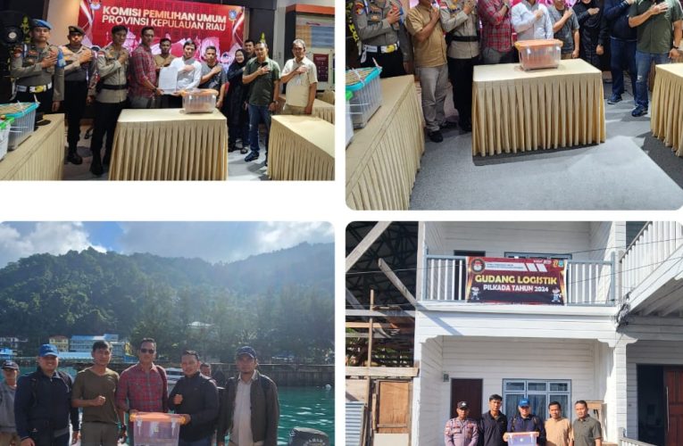Polres Kepulauan Anambas Kawal Pengiriman Hasil Rekapitulasi Suara Pilkada 2024 ke KPU Provinsi Kepri