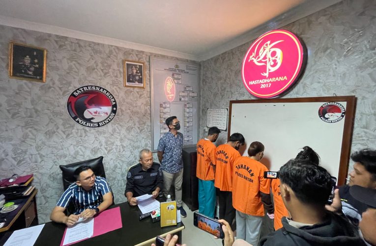 Polres Bintan Ungkap Kasus Narkotika, Empat Pelaku Diamankan